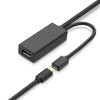 UGREEN US175 USB 3.0 -jatkojohto micro USB -virtaliitännällä, 5 m, musta