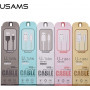 USAMS US-SJ098 U-Turn Micro USB – USB -kaapeli, 2 A, 1 m, musta
