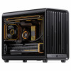 Jonsbo D33 STD tietokonekotelo, minikotelo, mATX, karkaistu lasi, musta (D33 STD BLACK)