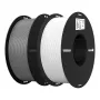 Creality PLA+ 3D-tulostimen filamentti 1,75 mm, valkoinen + harmaa, 2 kelaa à 1 kg, 3301010365
