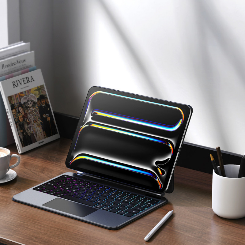 Dux Ducis MK-sarjan näppäimistökotelo iPad Pro 11″ (2024) -tabletille, musta