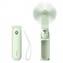 Jisulife Life8 Plus (Handheld Fan) kannettava tuuletin varavirtalähdetoiminnolla ja taskulampulla, 4500 mAh, USB-C, vihreä