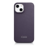 iCarer CE Premium Leather Folio Case magneettinen läppäkotelo iPhone 14 Plus -puhelimelle, MagSafe, tummanvioletti (WMI14220715-DP)