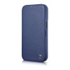 iCarer CE Premium Leather Folio Case magneettinen läppäkotelo iPhone 14 Plus -puhelimelle, MagSafe, sininen (WMI14220715-BU)