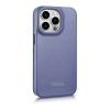 iCarer CE Premium Leather Folio Case nahkakotelo Apple iPhone 14 Pro Max -puhelimelle, MagSafe, vaaleanvioletti (ICR419)