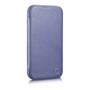 iCarer CE Premium Leather Folio Case nahkakotelo Apple iPhone 14 Pro Max -puhelimelle, MagSafe, vaaleanvioletti (ICR419)