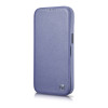 iCarer CE Premium Leather Folio Case nahkakotelo Apple iPhone 14 Pro Max -puhelimelle, MagSafe, vaaleanvioletti (ICR419)