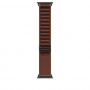 Apple Alpine Loop -älykellon ranneke 49 mm, viininpunainen, iso koko, mustan titaanin viimeistely, MKF24ZM/A