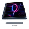 Lenovo Yoga 9i 2-in-1 Aura Edition 14IPH11 83SE001XPB kannettava tietokone, 14" 2,8K OLED-kosketusnäyttö, Intel Core Ultra 7 355, 32 GB RAM, 512 GB SSD, sininen