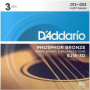 D'Addario EJ16 akustisen kitaran kielet, 12-53