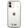 BMW BMHCP12SMBTOK Sandblast kova suojakuori Apple iPhone 12 mini -puhelimelle, läpinäkyvä
