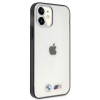 BMW BMHCP12SMBTOK Sandblast kova suojakuori Apple iPhone 12 mini -puhelimelle, läpinäkyvä