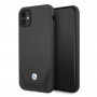 BMW BMHCN61RSWPK Leather Perforate kova suojakuori Apple iPhone 11 -puhelimelle, musta