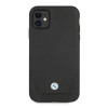 BMW BMHCN61RSWPK Leather Perforate kova suojakuori Apple iPhone 11 -puhelimelle, musta