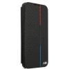 BMW BMBKS22MTRTBK kirjakotelo Samsung Galaxy S22+ -puhelimelle, M Collection Triangles, musta