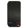 BMW BMBKS22MPUCARTCBK kirjakotelo Samsung Galaxy S22+ -puhelimelle, M Collection Triangles, musta