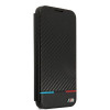 BMW BMBKS22MPUCARTCBK kirjakotelo Samsung Galaxy S22+ -puhelimelle, M Collection Triangles, musta