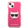 Karl Lagerfeld KLHCP13STPECPI kova suojakuori Apple iPhone 13 mini 5,4″ -puhelimelle, Choupette Head, fuksia