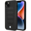 BMW BMHCP14S22RPSK suojakuori iPhone 14, musta, Leather Seats Pattern