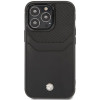 BMW BMHCP14X22RSEPK suojakuori iPhone 14 Pro Max, musta, Leather Card Slot