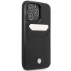 BMW BMHCP14X22RSEPK suojakuori iPhone 14 Pro Max, musta, Leather Card Slot