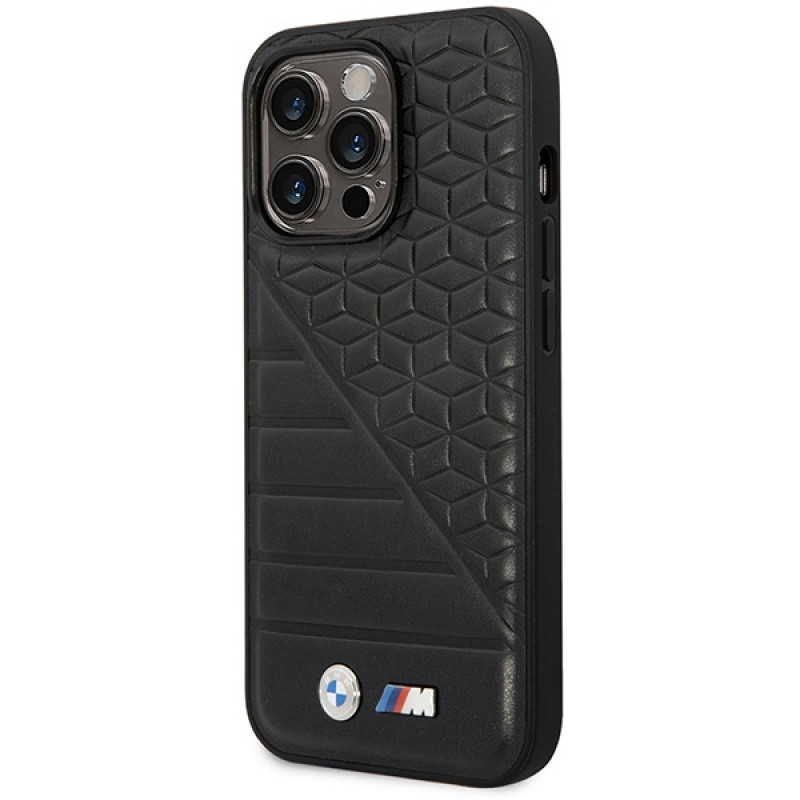 BMW BMHCP14L22PMGK suojakuori iPhone 14 Pro, musta, Bi Pattern