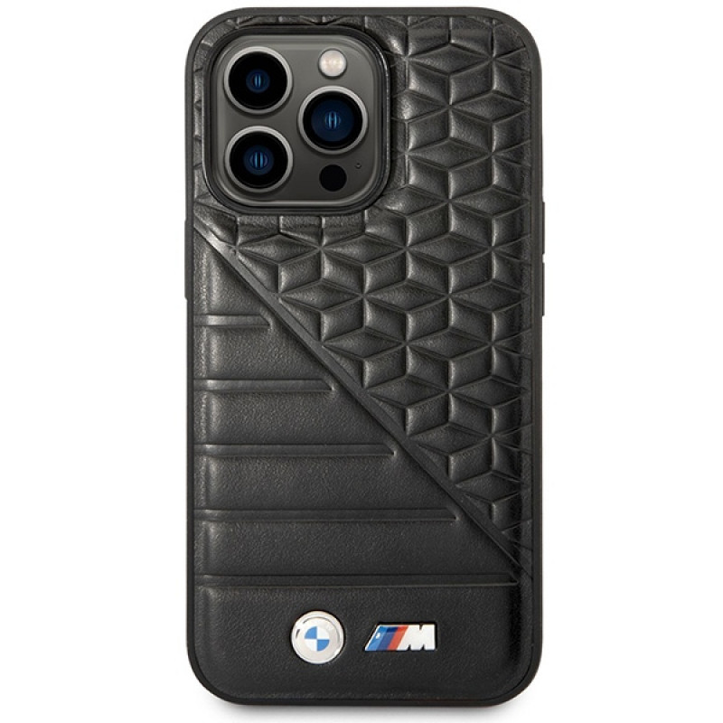 BMW BMHCP14L22PMGK suojakuori iPhone 14 Pro, musta, Bi Pattern