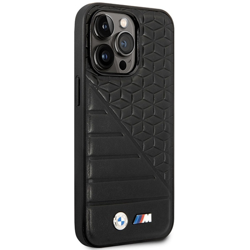 BMW BMHCP14L22PMGK suojakuori iPhone 14 Pro, musta, Bi Pattern