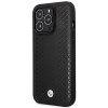 BMW BMHMP14X22RFGK Leather Diamond Pattern MagSafe suojakuori Apple iPhone 14 Pro Max 6,7″, musta