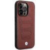 BMW BMHMP14L22RPSR Leather Seats Pattern MagSafe suojakuori Apple iPhone 14 Pro 6,1″, viininpunainen