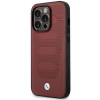 BMW BMHMP14X22RPSR Leather Seats Pattern MagSafe suojakuori Apple iPhone 14 Pro Max 6,7″, viininpunainen