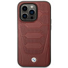 BMW BMHMP14X22RPSR Leather Seats Pattern MagSafe suojakuori Apple iPhone 14 Pro Max 6,7″, viininpunainen