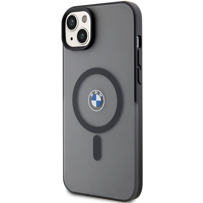 BMW BMHMP14MDSLK Signature MagSafe kova suojakuori, sopii malliin Apple iPhone 14 Plus / 15 Plus, musta