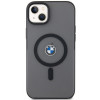 BMW BMHMP14MDSLK Signature MagSafe kova suojakuori, sopii malliin Apple iPhone 14 Plus / 15 Plus, musta