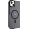BMW BMHMP14MDSLK Signature MagSafe kova suojakuori, sopii malliin Apple iPhone 14 Plus / 15 Plus, musta