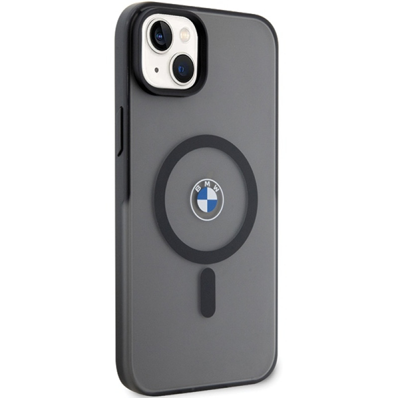 BMW BMHMP14MDSLK Signature MagSafe kova suojakuori, sopii malliin Apple iPhone 14 Plus / 15 Plus, musta