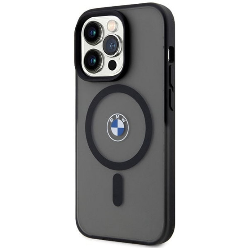 BMW BMHMP14LDSLK Signature MagSafe kova suojakuori, sopii malliin Apple iPhone 14 Pro, musta