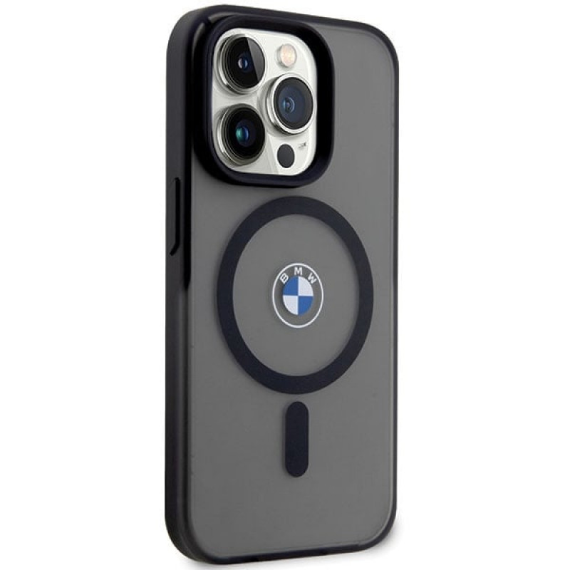 BMW BMHMP14LDSLK Signature MagSafe kova suojakuori, sopii malliin Apple iPhone 14 Pro, musta