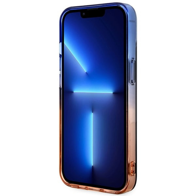 BMW BMHMP14MHTGE Gradient Bumper MagSafe kova suojakuori, sopii malliin Apple iPhone 14 Plus / 15 Plus, harmaa