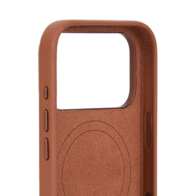 Mujjo Troubadour nahkakuori Apple iPhone 18 Pro / 17 Pro, MagSafe, vaaleanruskea