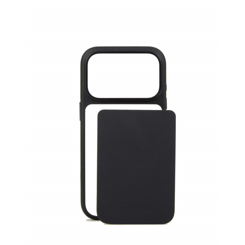 Mujjo Troubadour Modular nahkakuori Apple iPhone 18 Pro / 17 Pro, MagSafe, musta