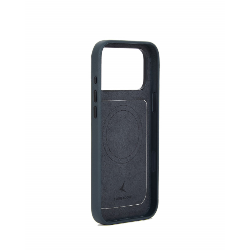 Mujjo Troubadour Modular Leather Case nahkakotelo Apple iPhone 18 Pro Max / 17 Pro Max -puhelimille, MagSafe, basaltti