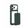 Mujjo Troubadour Modular Leather Case nahkakotelo Apple iPhone 18 Pro Max / 17 Pro Max -puhelimille, MagSafe, obsidiaaninvihreä