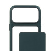 Mujjo Troubadour Modular Leather Case nahkakotelo Apple iPhone 18 Pro Max / 17 Pro Max -puhelimille, MagSafe, obsidiaaninvihreä
