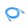 Lanberg PCF6-10CC-0050-B Cat6 F/UTP -verkkokaapeli, 0,5 m, sininen