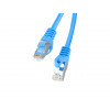 Lanberg PCF6-10CC-0050-B Cat6 F/UTP -verkkokaapeli, 0,5 m, sininen