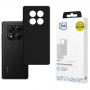3MK Matt Case Xiaomi Redmi Note 14 Pro 4G kotelo, musta