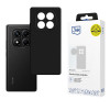 3MK Matt Case Pro suojakuori Xiaomi Redmi Note 14 Pro 4G -puhelimelle, musta