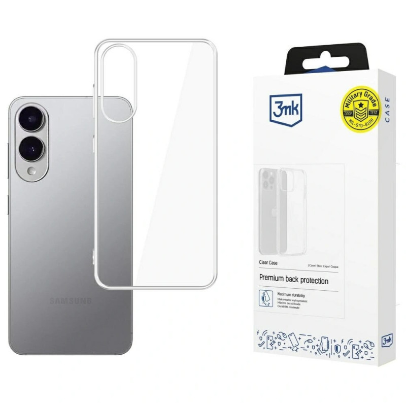3MK Clear Case suojakuori Samsung Galaxy S25 Edge -puhelimelle, läpinäkyvä