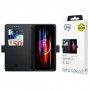 3MK Wallet Case lompakkokuori Samsung Galaxy S25 Edge, musta